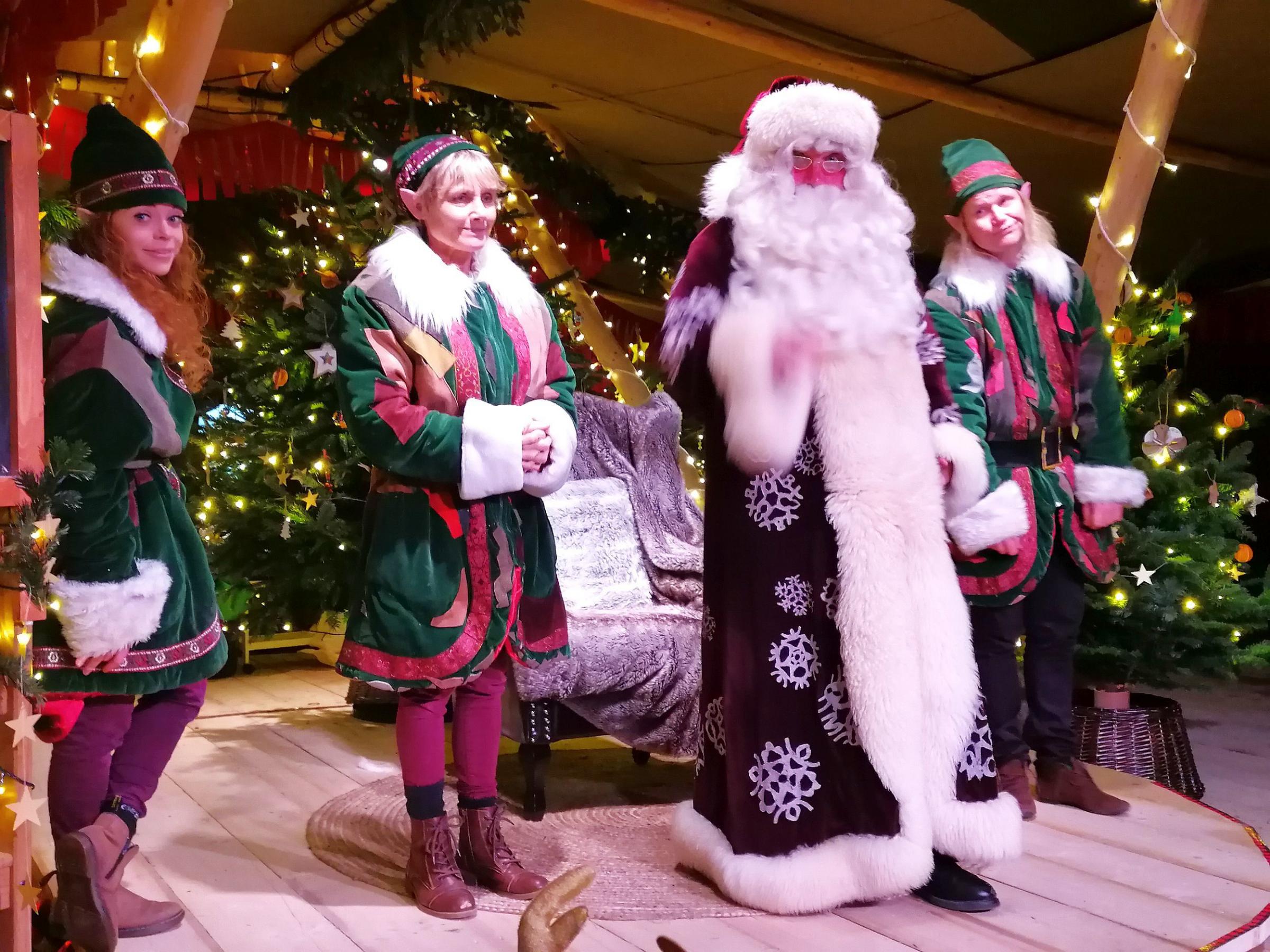 Santa and his elves present a heart-warming story