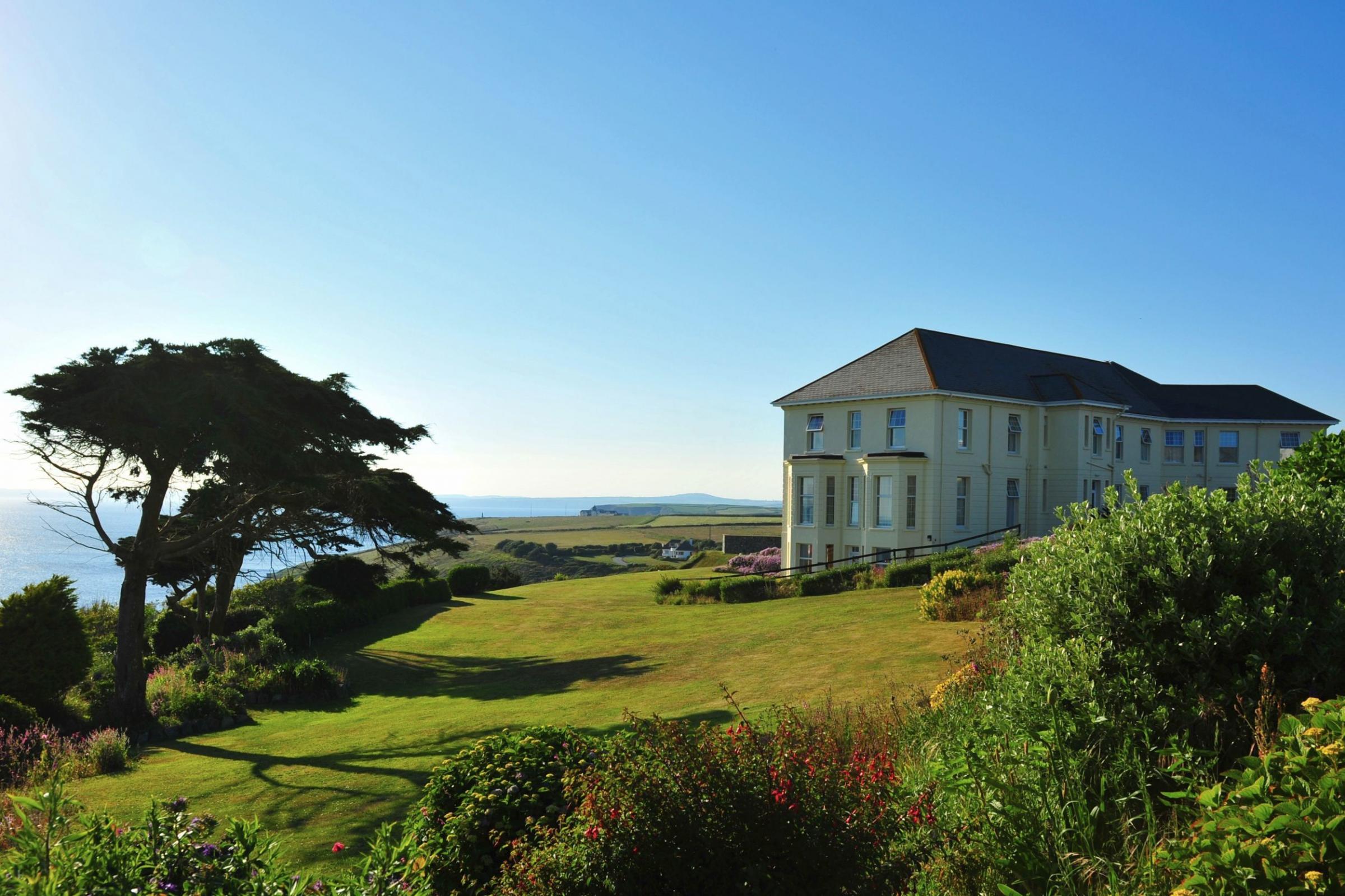 The Polurrian has elevated views across Mounts Bay