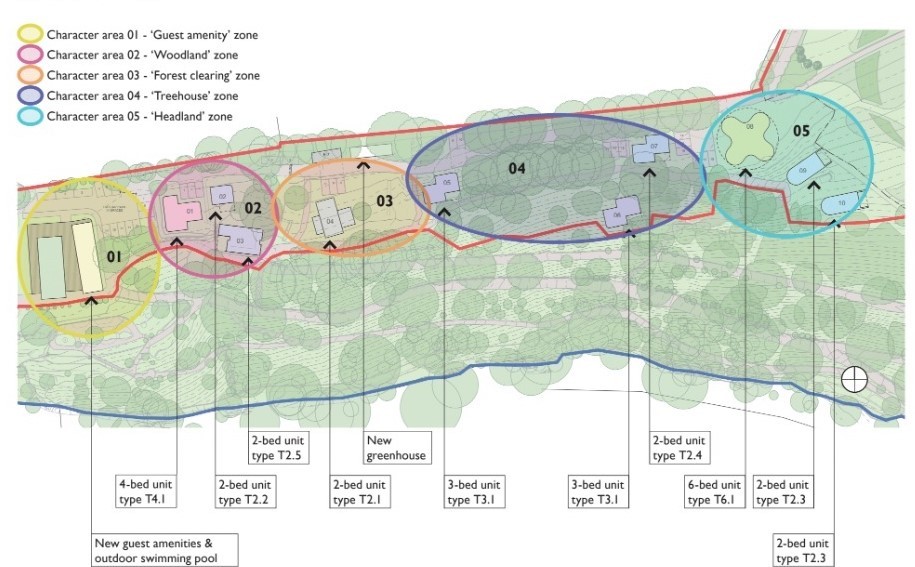 Where the proposed houses would sit