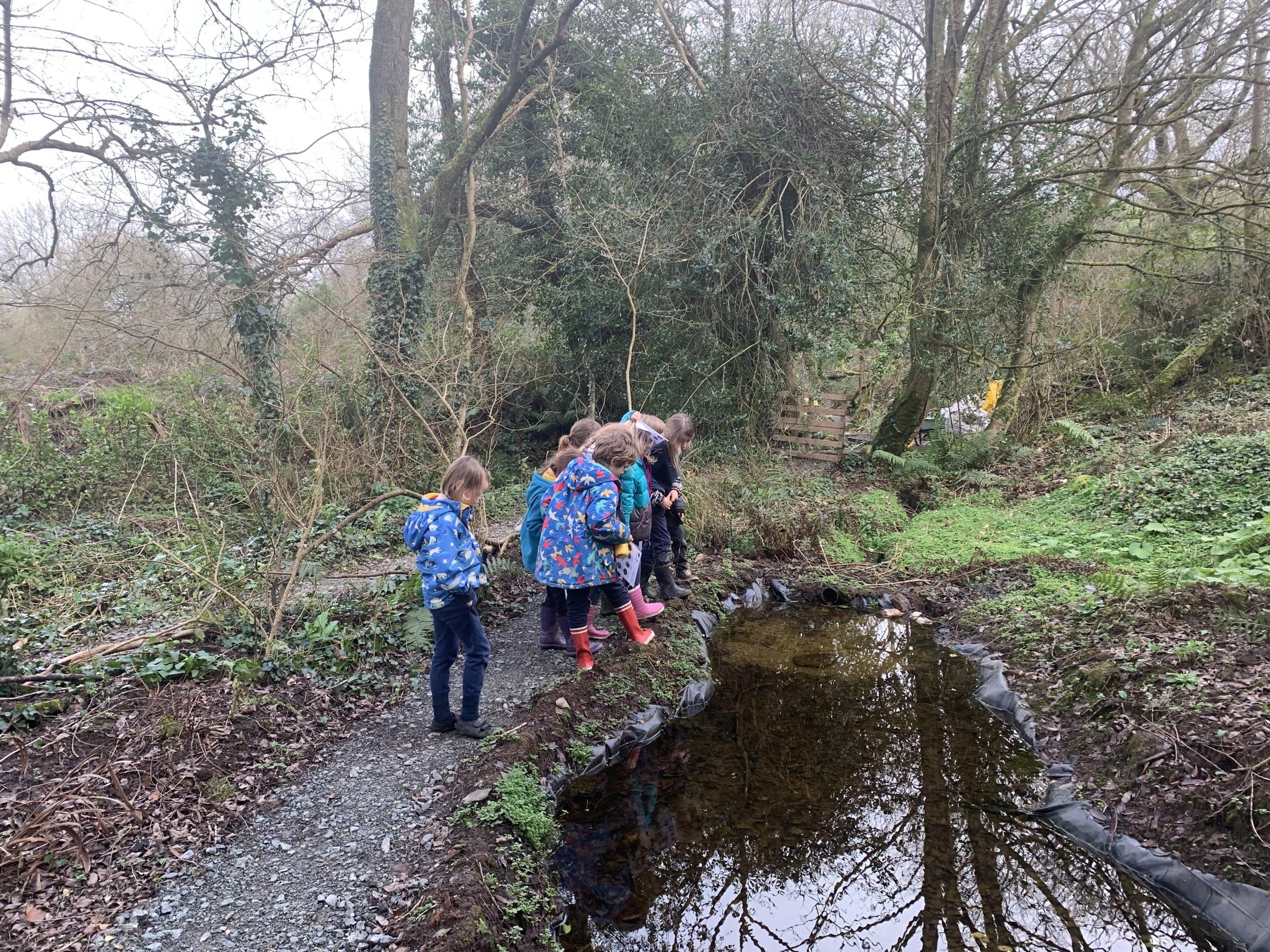 Some of the children from Boskenwyn School