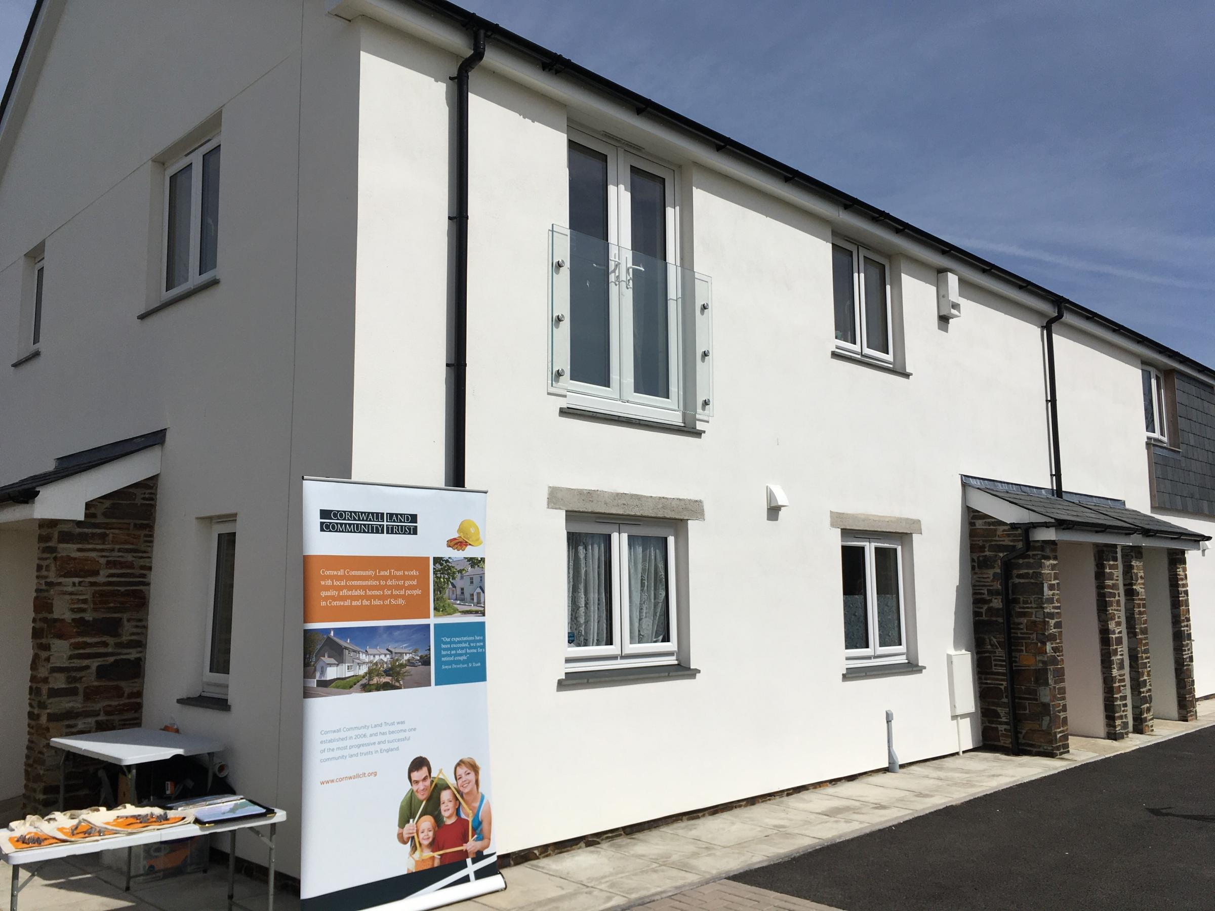 The new affordable homes at Plain-an-Gwarry in Ruan Minor (Image: Richard Whitehouse/LDRS)