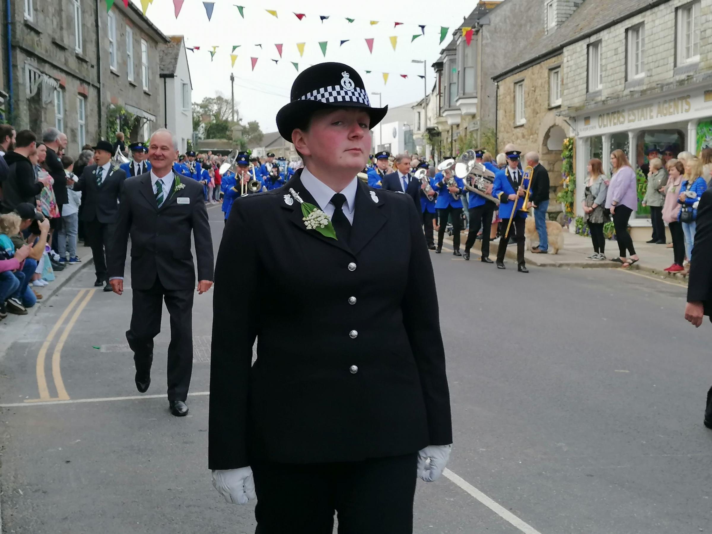 Helston Town Band on Flora Day Pictures: Emma Ferguson