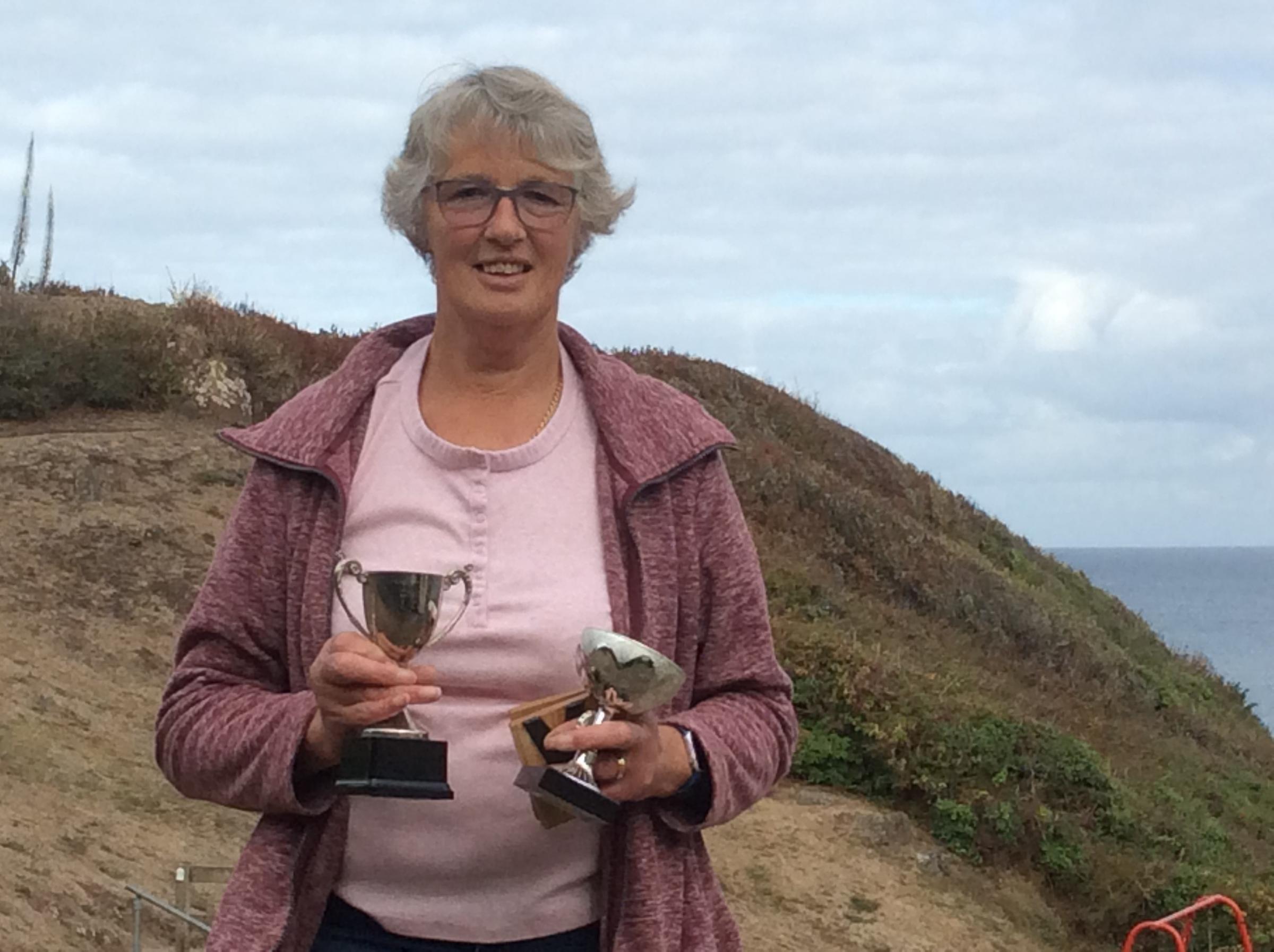 Ruth Thompson, winning two cups in Photography