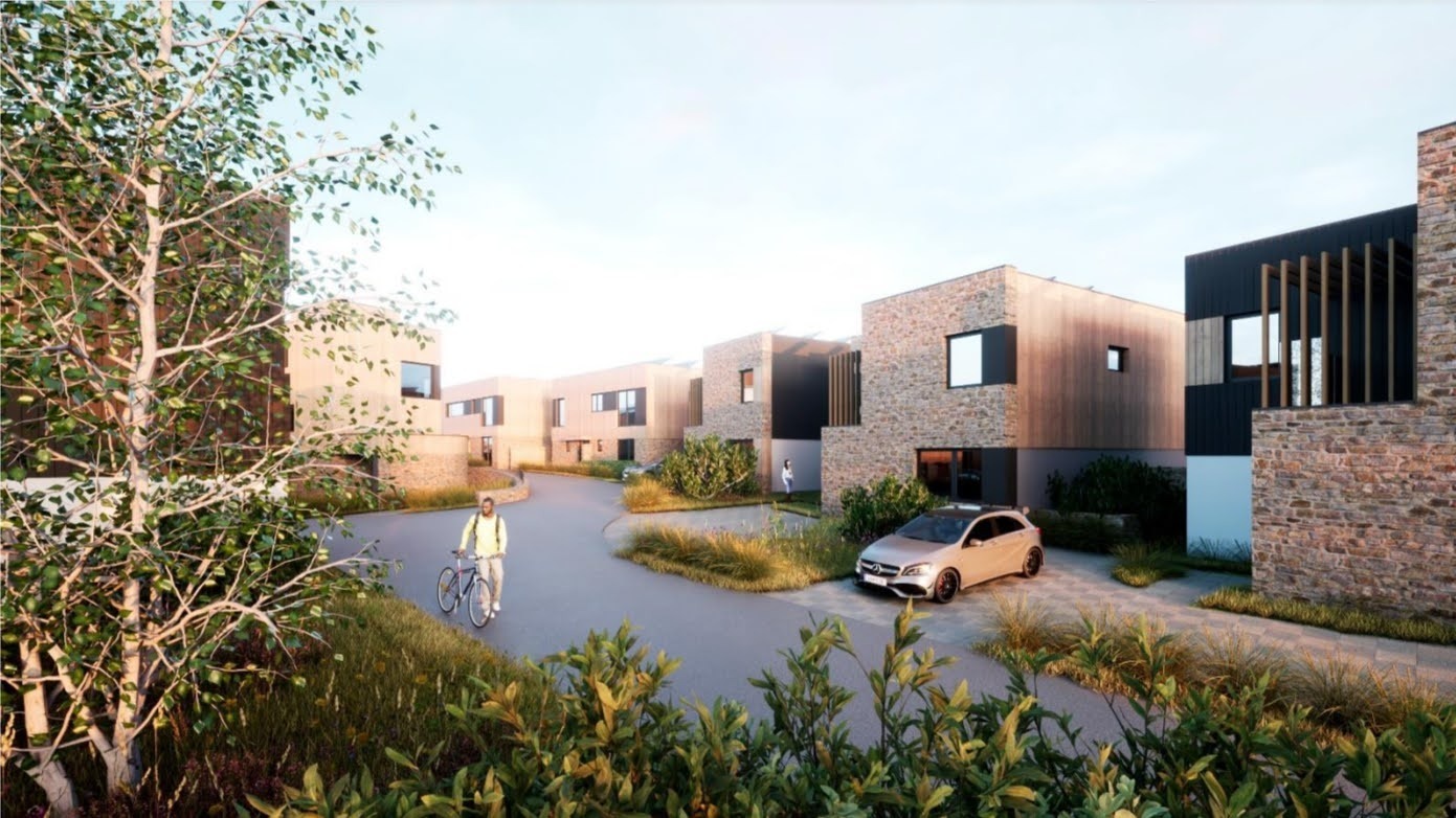 CGI of the proposed new homes which could be built on the site of the Cliff Hotel in Bude