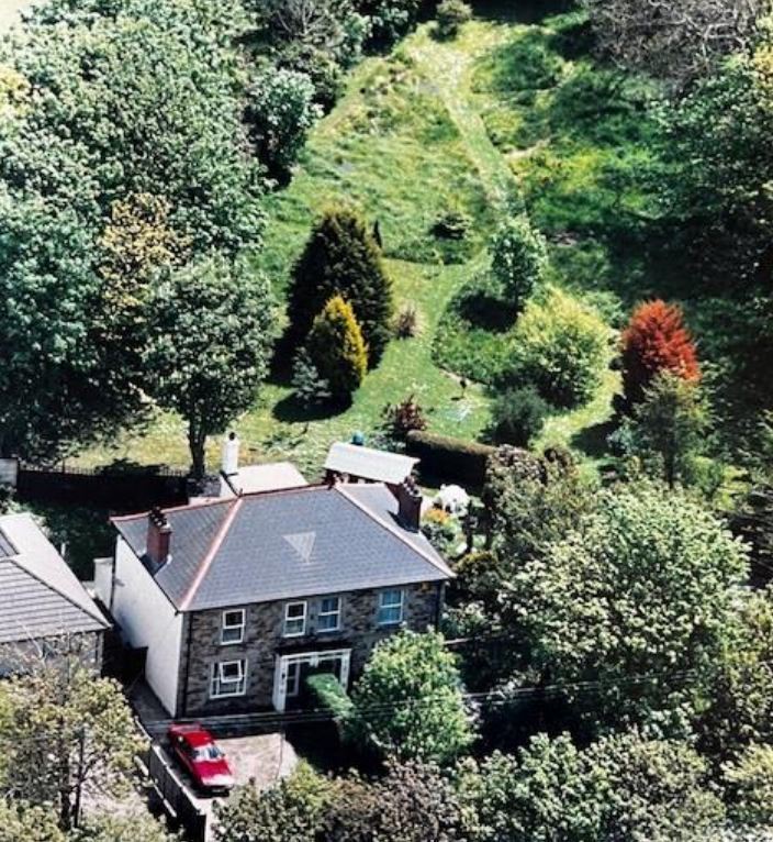 The back garden of Railway Villa at Illogan could become the site of a new housing development (Pic: Laurence Associates)