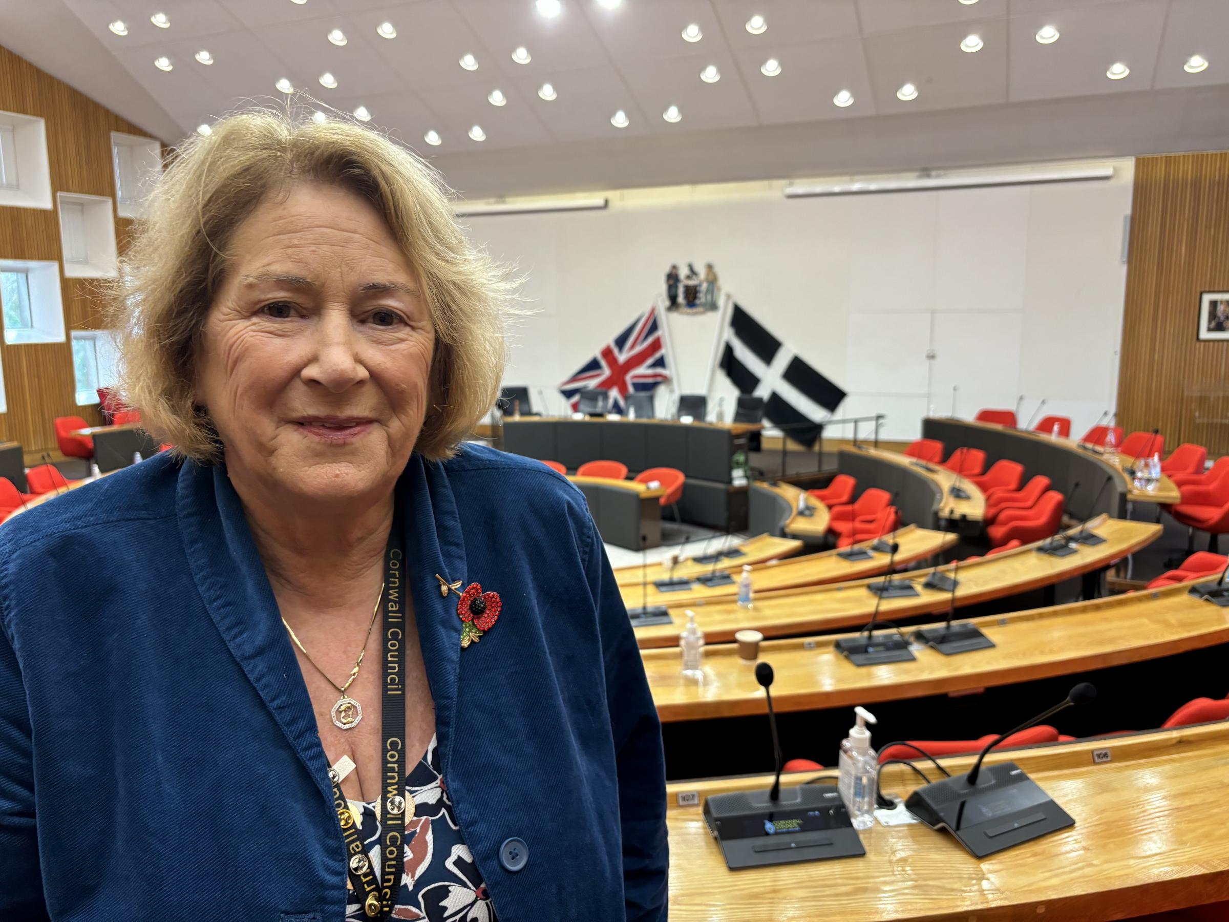 Cornwall Council leader Linda Taylor (Pic: Lee Trewhela / LDRS)