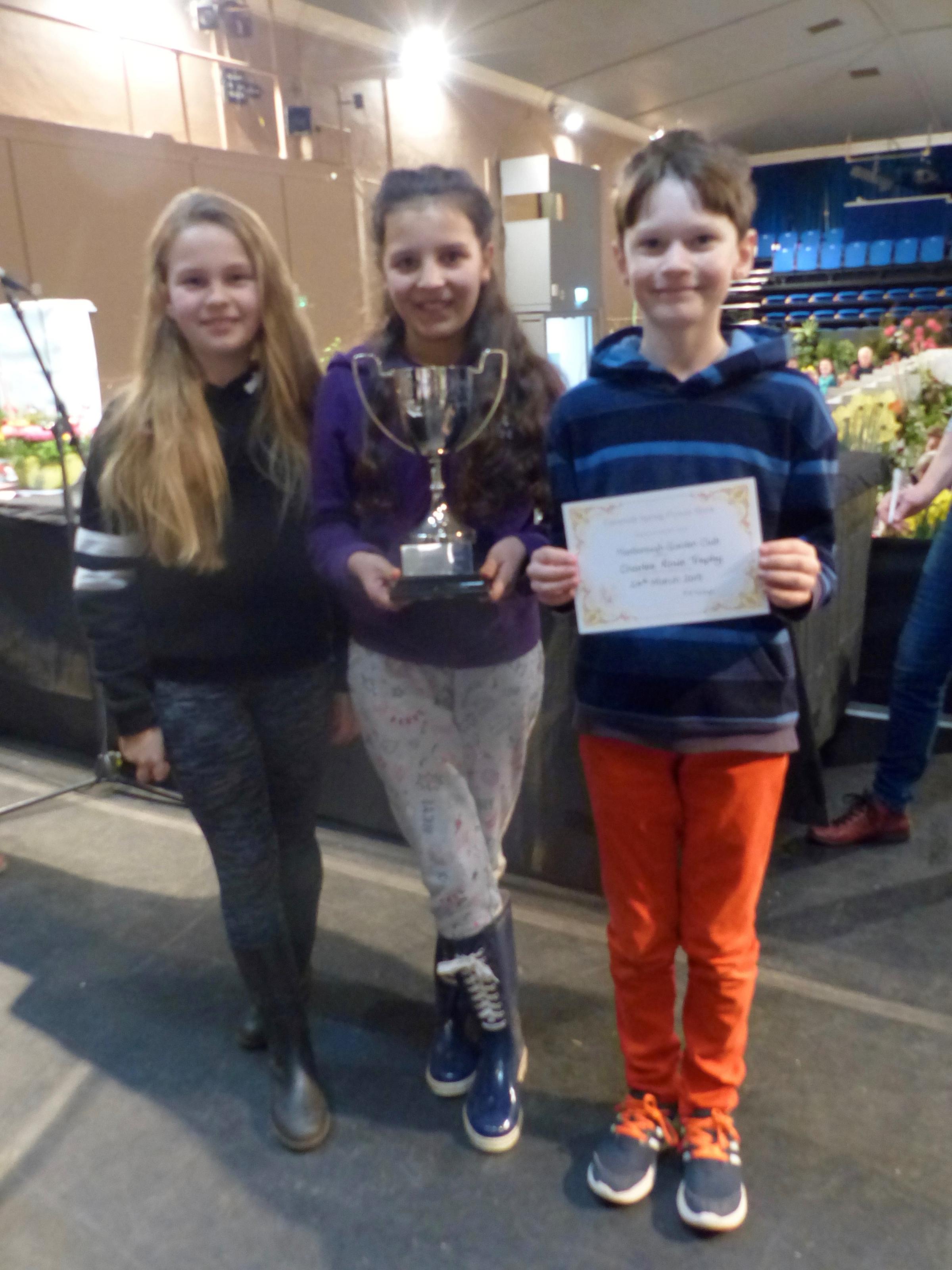 Marlborough School gardening club winning team 2019